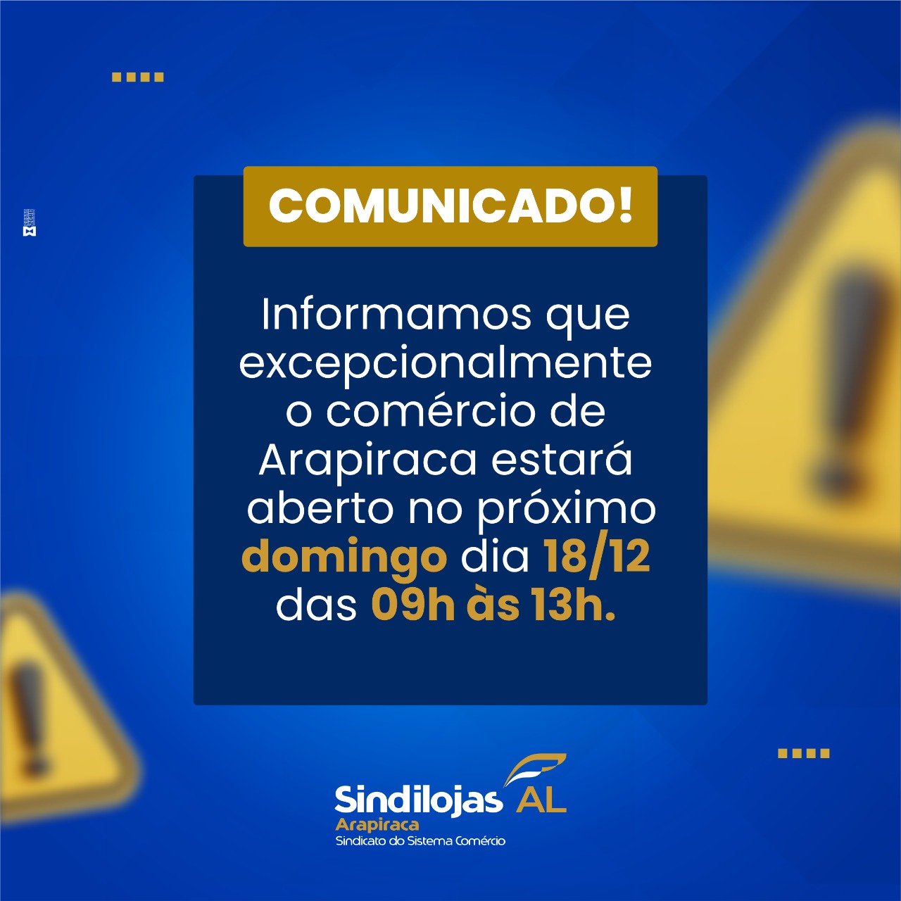 Leia mais sobre o artigo Comércio de Arapiraca abre domingo (18/12) para atender clientes nas compras de Natal