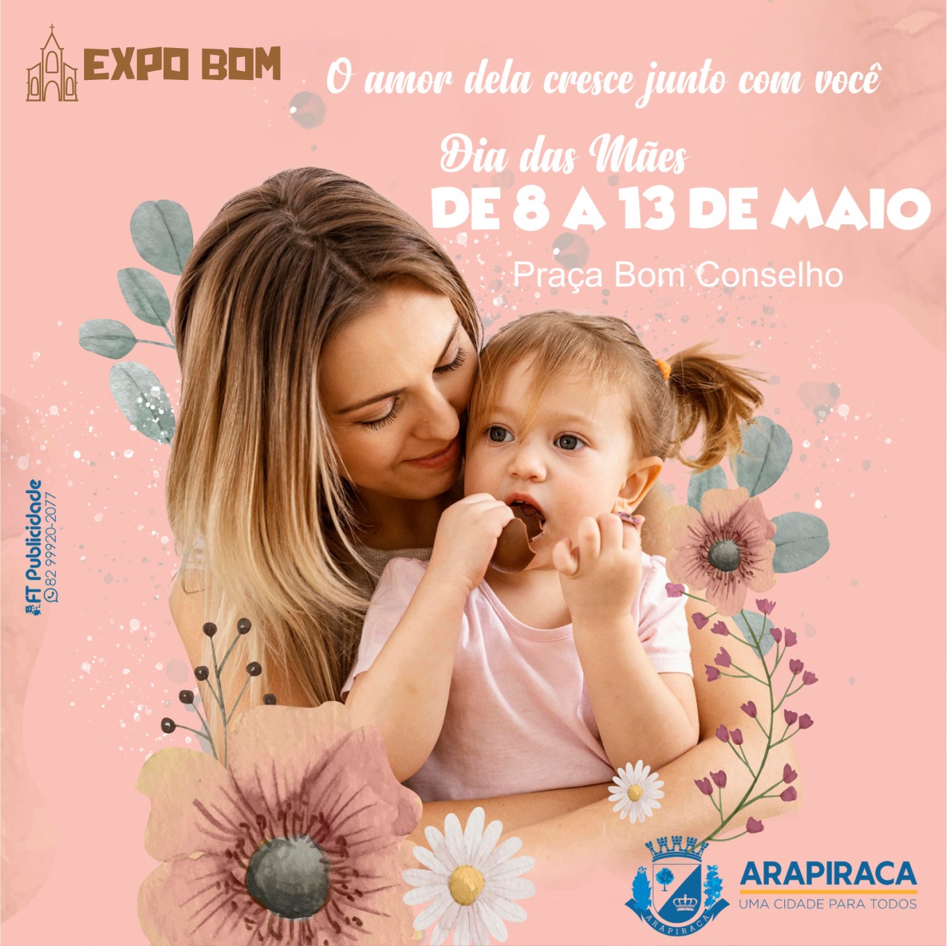 Leia mais sobre o artigo Semana das Mães | Lojistas da Praça Bom Conselho lançam Campanha “O amor dela cresce junto com você”