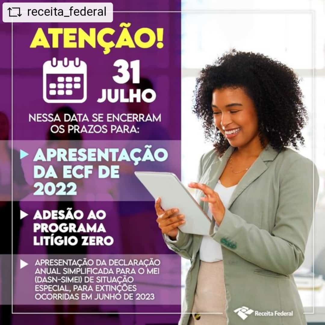 Leia mais sobre o artigo Receita Federal |  Atenção! Não perca os prazos importantes! ⏰