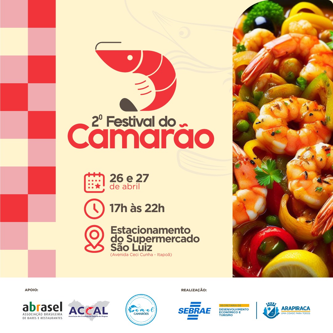 Leia mais sobre o artigo Convite | 2º Festival do Camarão