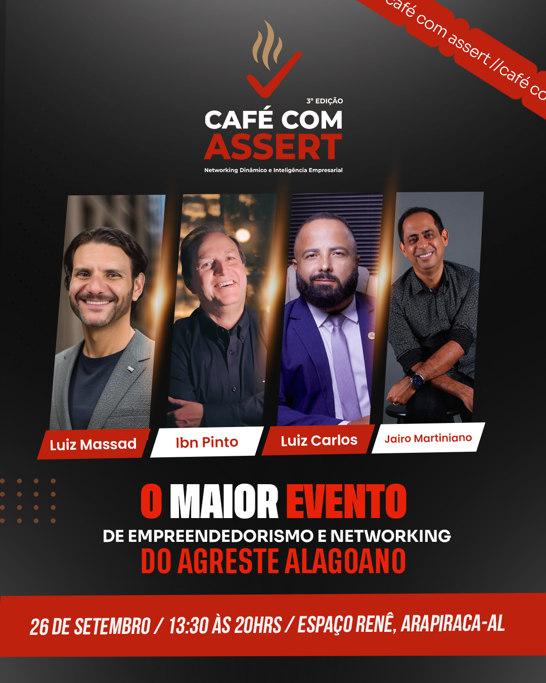 Leia mais sobre o artigo Café com Assert deve reunir 300 empresários e gestores em evento apoiado pelo Sindilojas Arapiraca