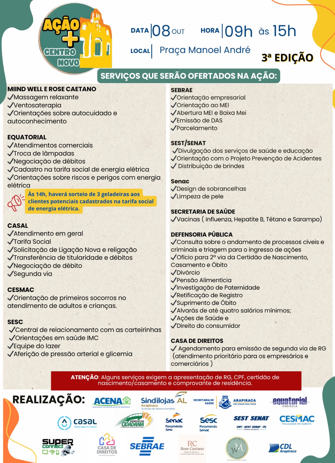 Leia mais sobre o artigo Ação + Centro Novo transforma Praça Manoel André em polo de serviços e cidadania