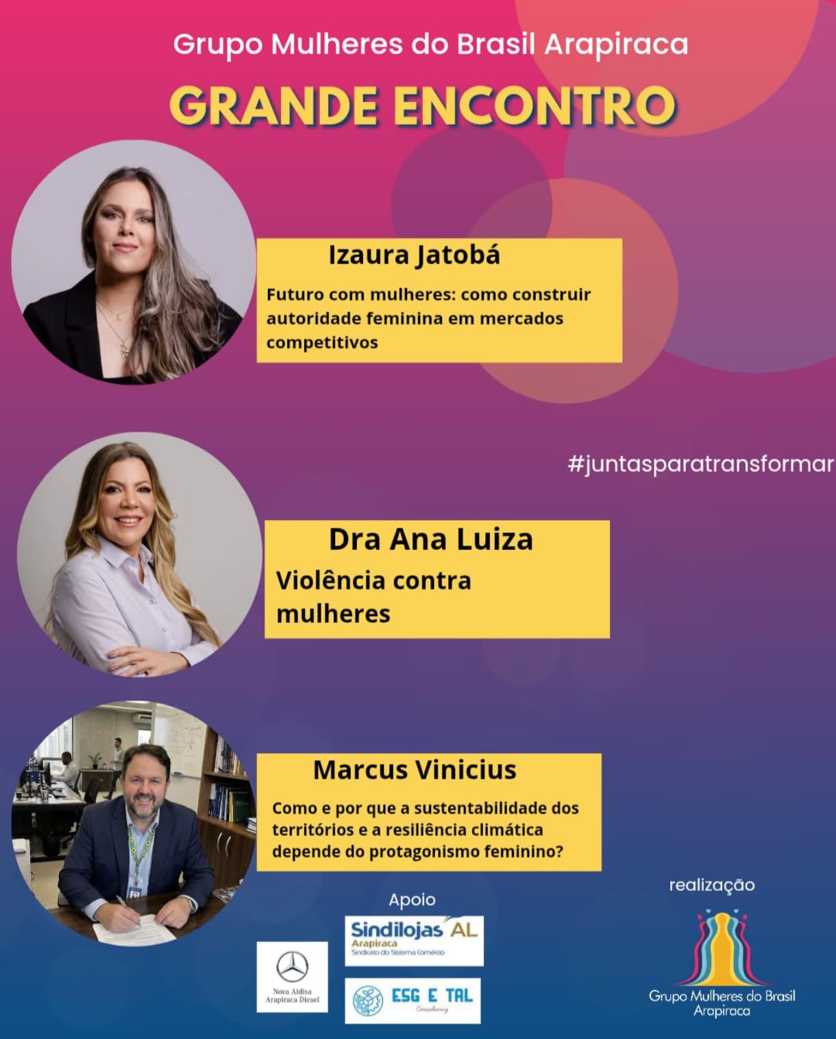 Leia mais sobre o artigo Vozes que transformam: Arapiraca sedia Grande Encontro do Grupo Mulheres do Brasil nesta quinta (23)