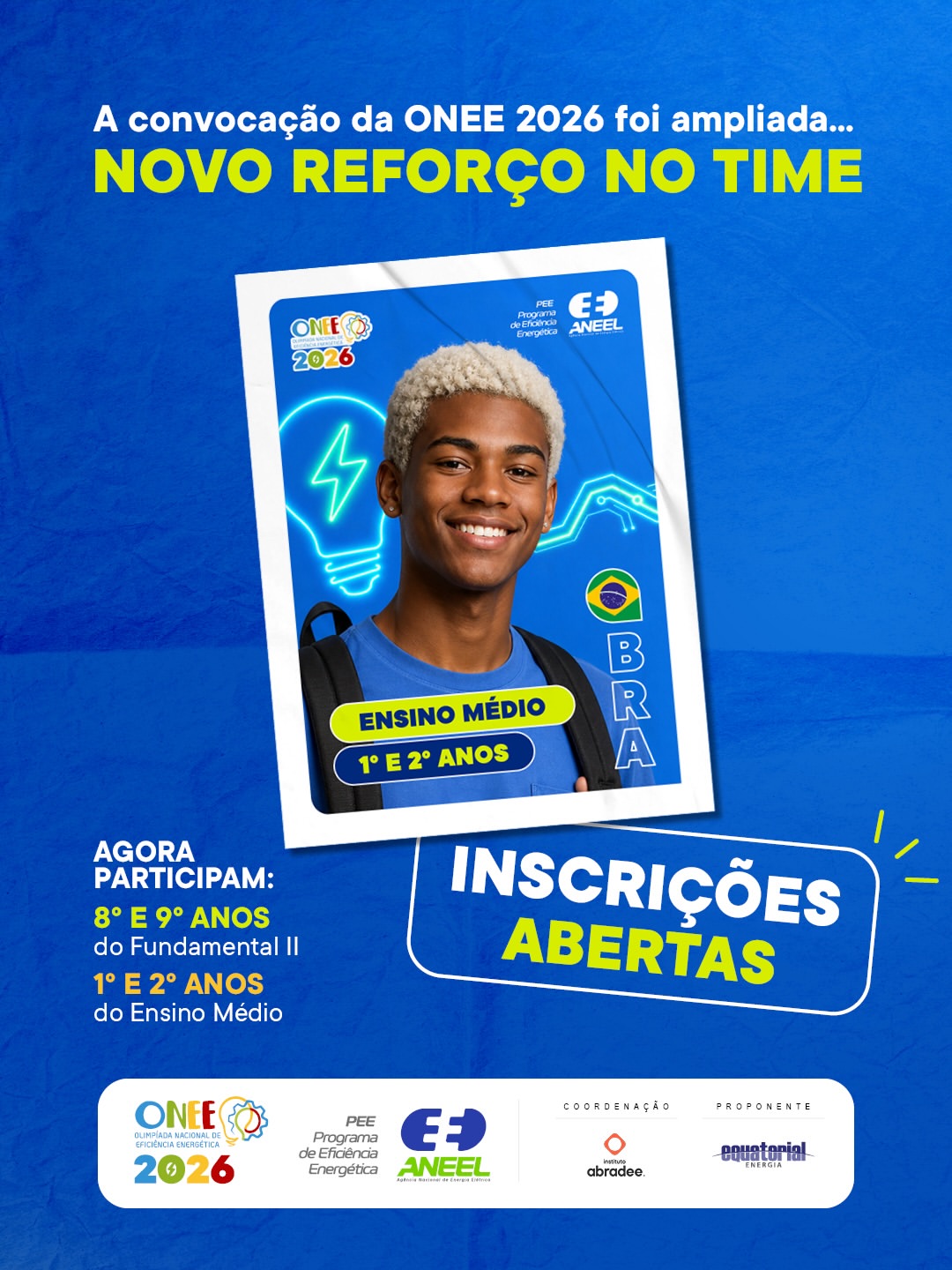 Leia mais sobre o artigo ⚡🎮 Inscrições abertas para a ONEE 2026!